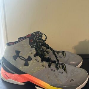 Under Armour Mens Stephen Curry Sz 12 Iron Sharpens Iron Basketball Sneaker